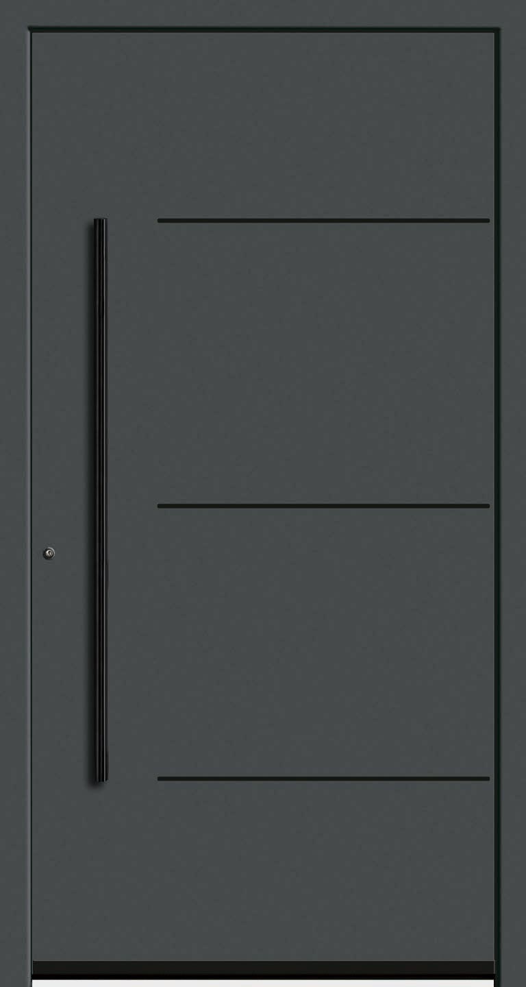 Rodenberg Haustür Basaltgrau mit Lisenen