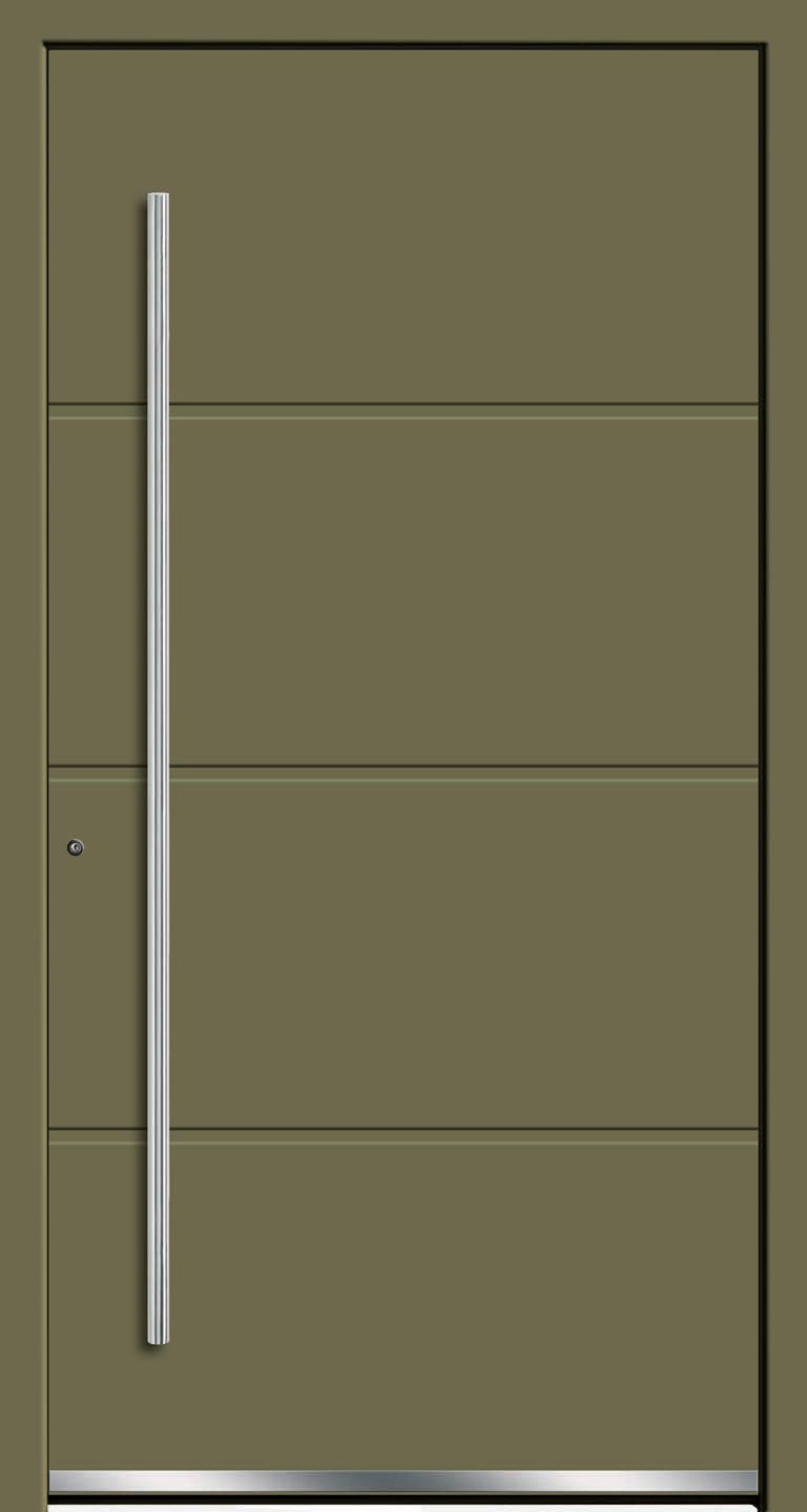 Rodenberg Haustür Schilfgrün mit Nuten